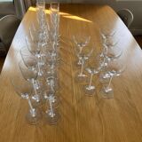 Lot of Murano crystal glasses