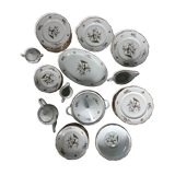 Tableware Service in Porcelain of Sologne
