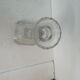 Glass candlestick candlestick