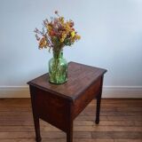 Oak trunk side table