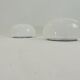 Vintage opaline ceiling lamp pair