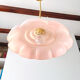 Pastel pink plastic pendant lamp