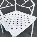 Calcutta Outdoor Armchair in Faux Bamboo by Hall Bradley for Brown Jordan, 1960s, Set of 4