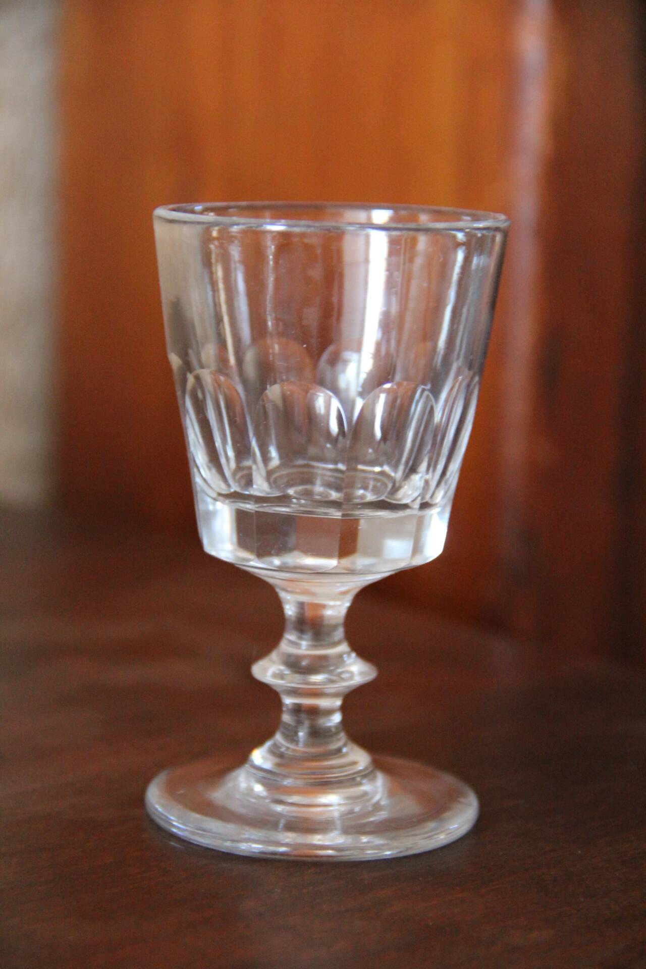 Small crystal wine glasses