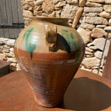 Ancient terracotta pottery jar from the 1920s.