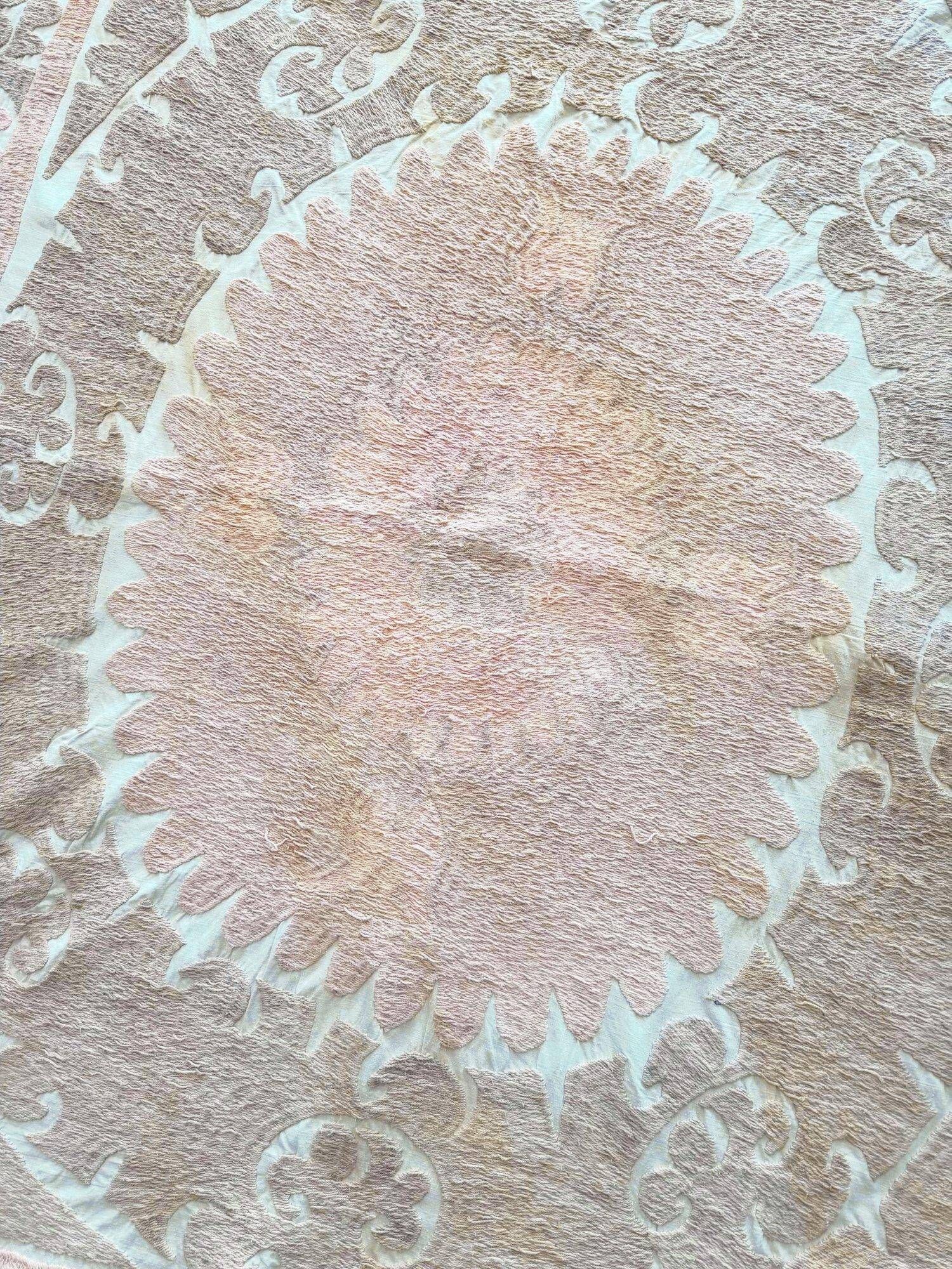 Vintage hand-embroidered tablecloth 138x155 cm
