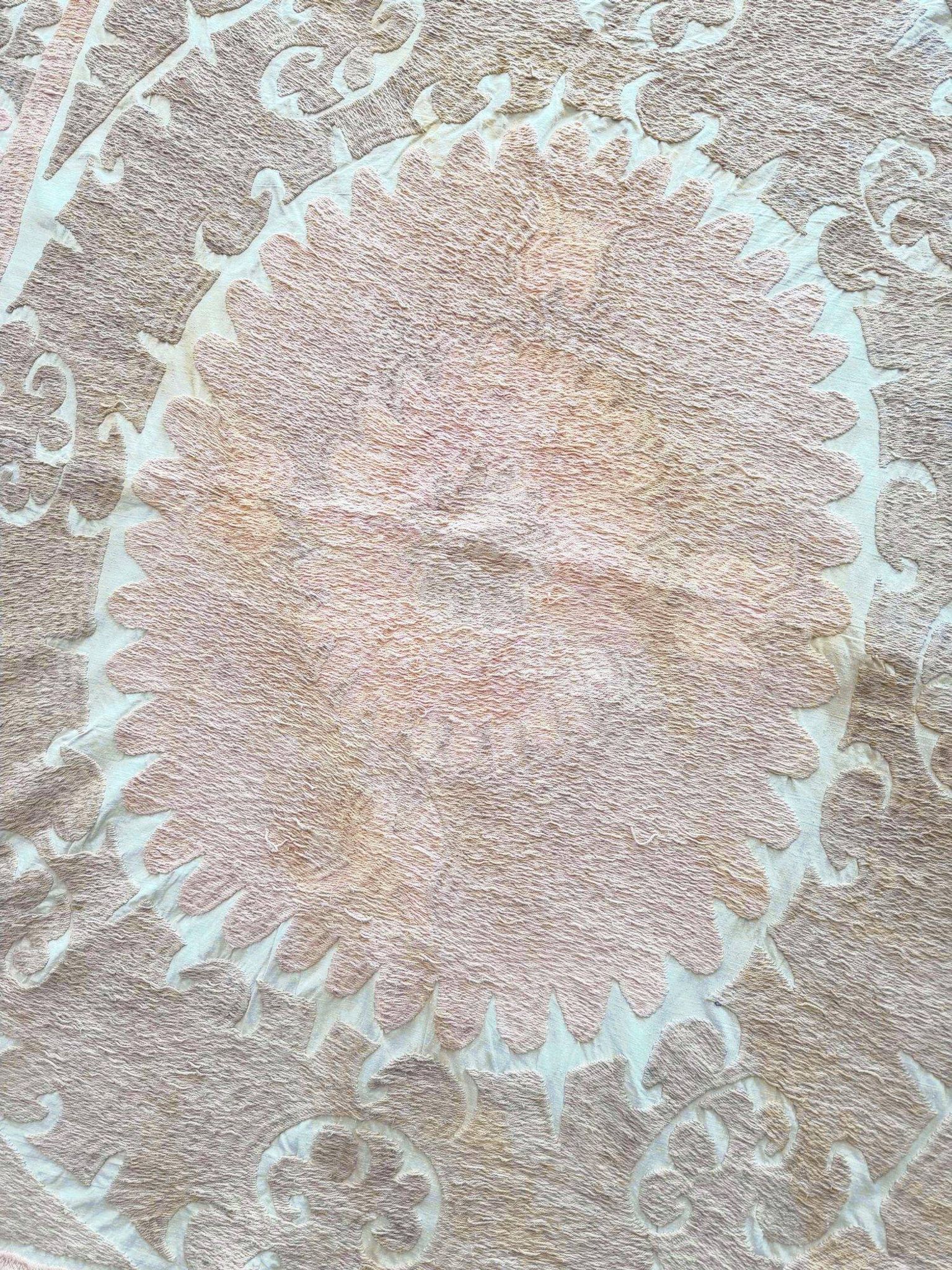 Vintage hand-embroidered tablecloth 138x155 cm