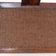 Pair of Chinese demi-lune consoles - Central table and folding chair