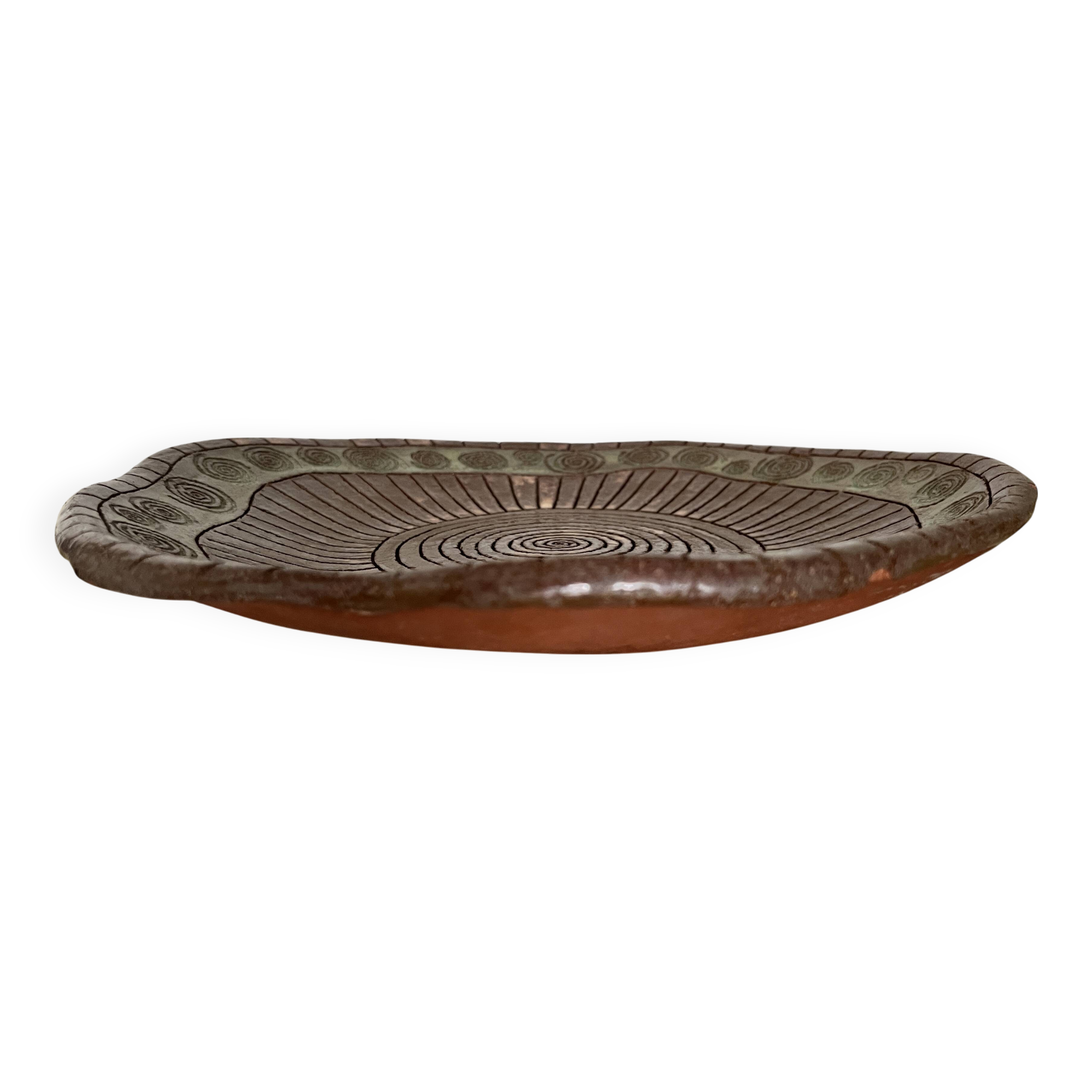Scandinavian ceramic serving dish / salad bowl, 50s - 60s