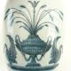 Hanging spoon pot in Paris porcelain
