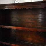 Rustic wooden shelf with three trays