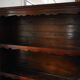 Rustic wooden shelf with three trays