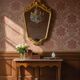 Miroir baroque doré vintage / miroir mural