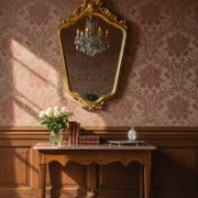 Miroir baroque doré vintage / miroir mural