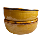 Pair of enamelled bowls Vallauris