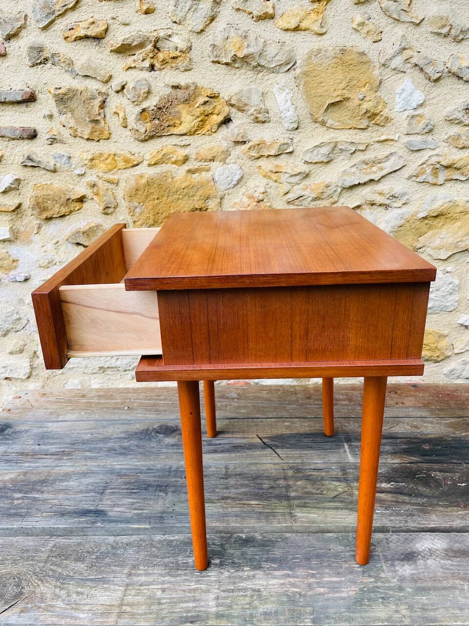 Vintage Scandinavian style bedside table, circa 1960's