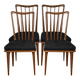 Set de 4 chaises style scandinave en teck