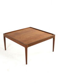 Square coffee table with reversible top 'Hilleberg' - mid century modern