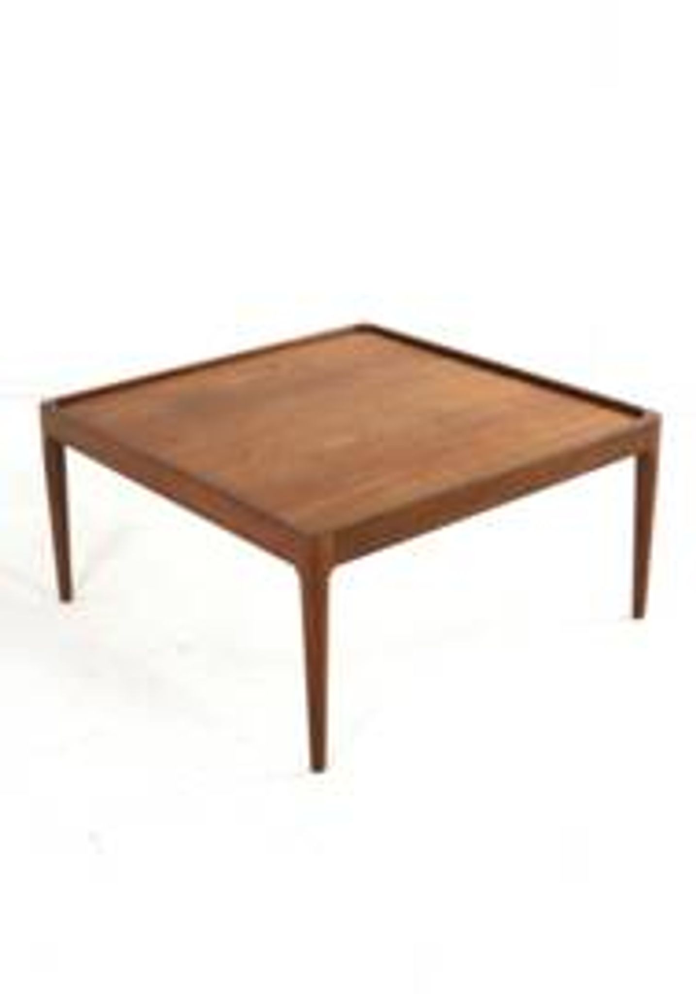 Square coffee table with reversible top 'Hilleberg' - mid-century modern style
