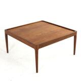 Square coffee table with reversible top 'Hilleberg' - mid century modern