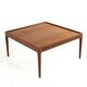 Square coffee table with reversible top 'Hilleberg' - mid century modern