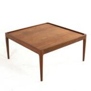 Square coffee table with reversible top 'Hilleberg' - mid-century modern style