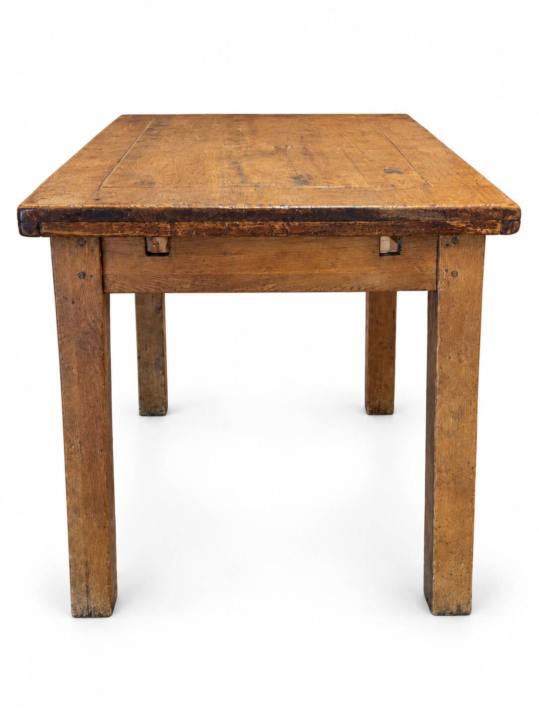 Table de ferme ancienne en chêne massif 120 cm