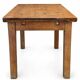 Table de ferme ancienne en chêne massif 120 cm