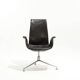 Fauteuil en cuir fk 6725, knoll, fabricius & kastholmon, 1960s