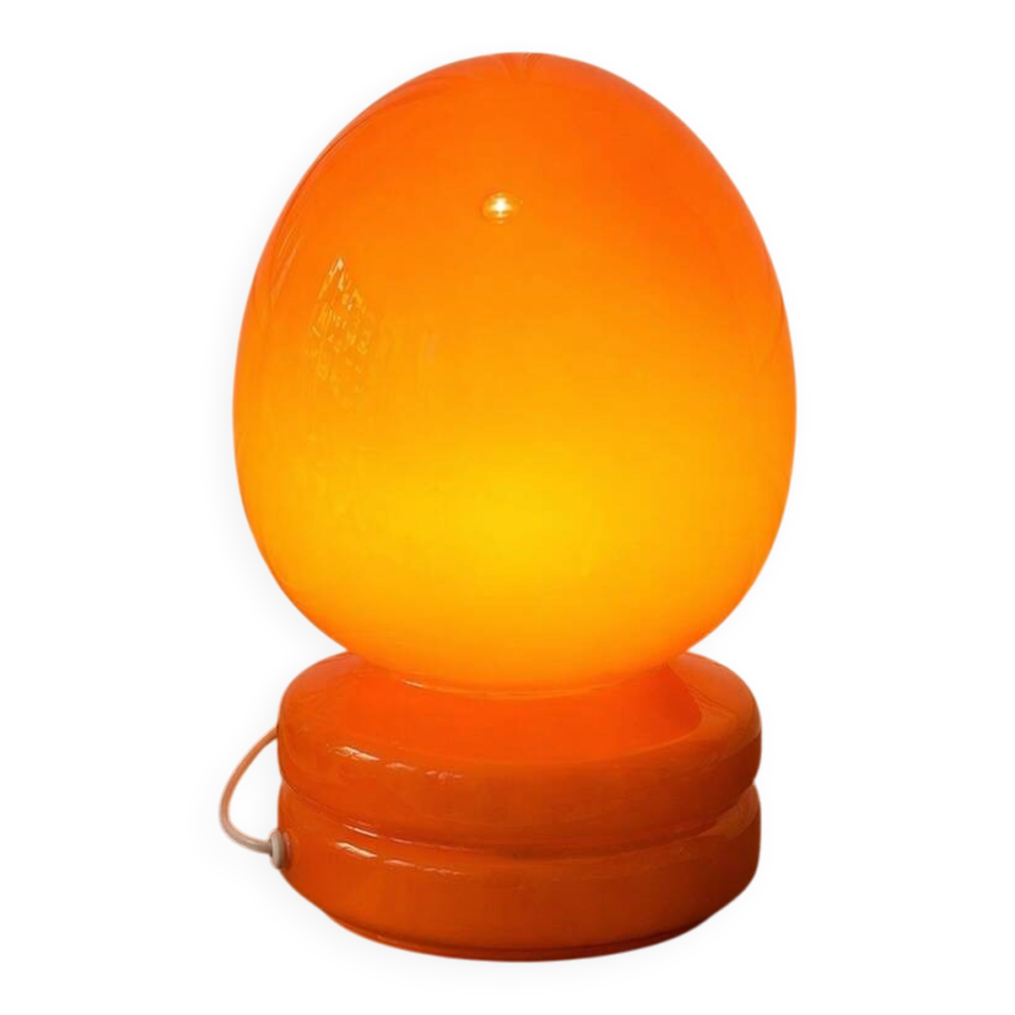 Orange mushroom lamp 70s