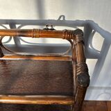 Rattan wall shelf