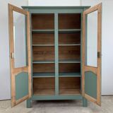 Solid oak cabinet / display case