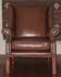 Vintage leather wingback club chair, 1970s