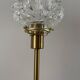 Table lamp globe in chiseled glass