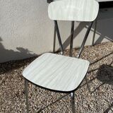 White formica table with chair