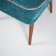 Cocktail vintage armchair, 60s, turquoise with pink edge, restored