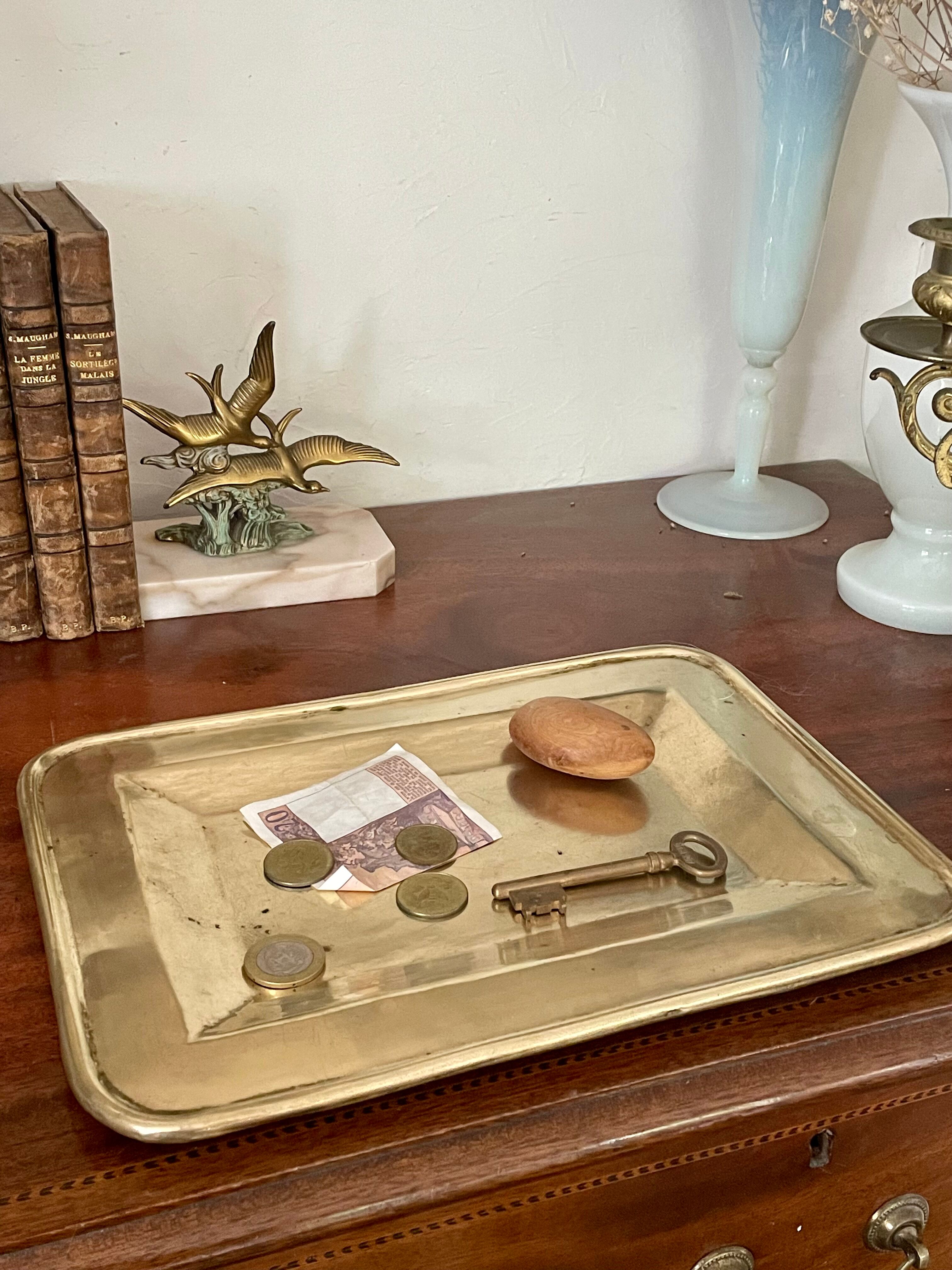 Solid brass tray