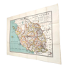 Carte vintage Vendée Pays de la Loire