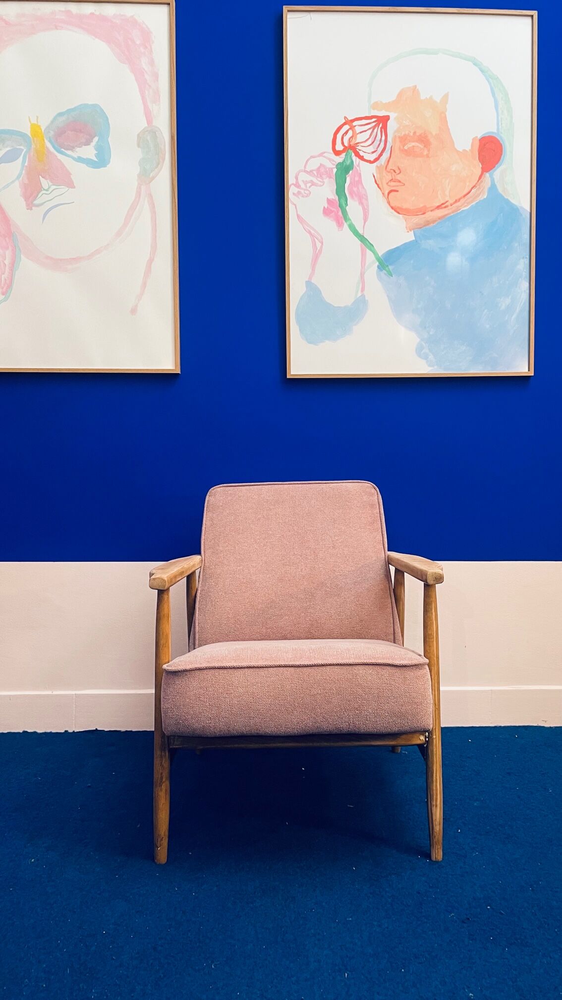Polish Scandinavian armchair from the 60s Scandinavian design