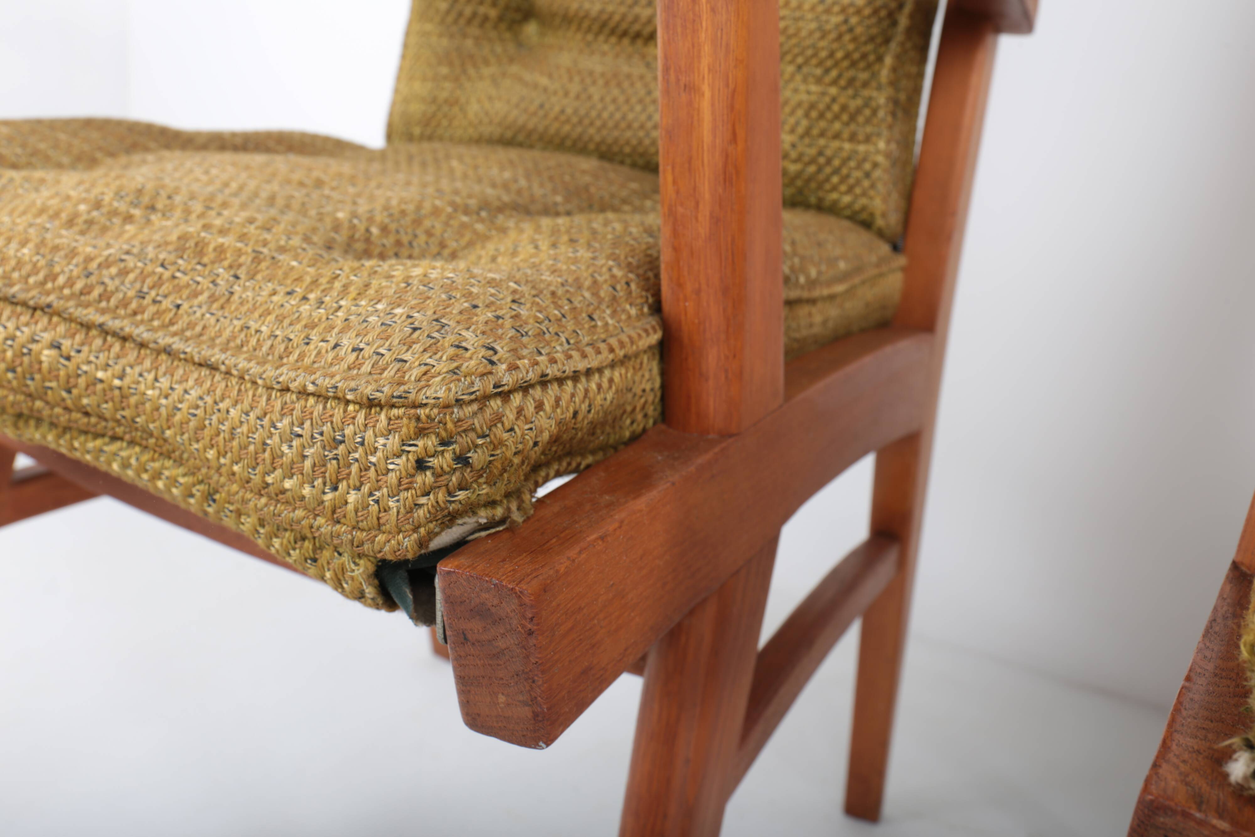 Set of 4 vintage Free-Span FS-116 armchairs, 50s