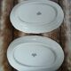 Ensemble 6 plats en porcelaine blanche