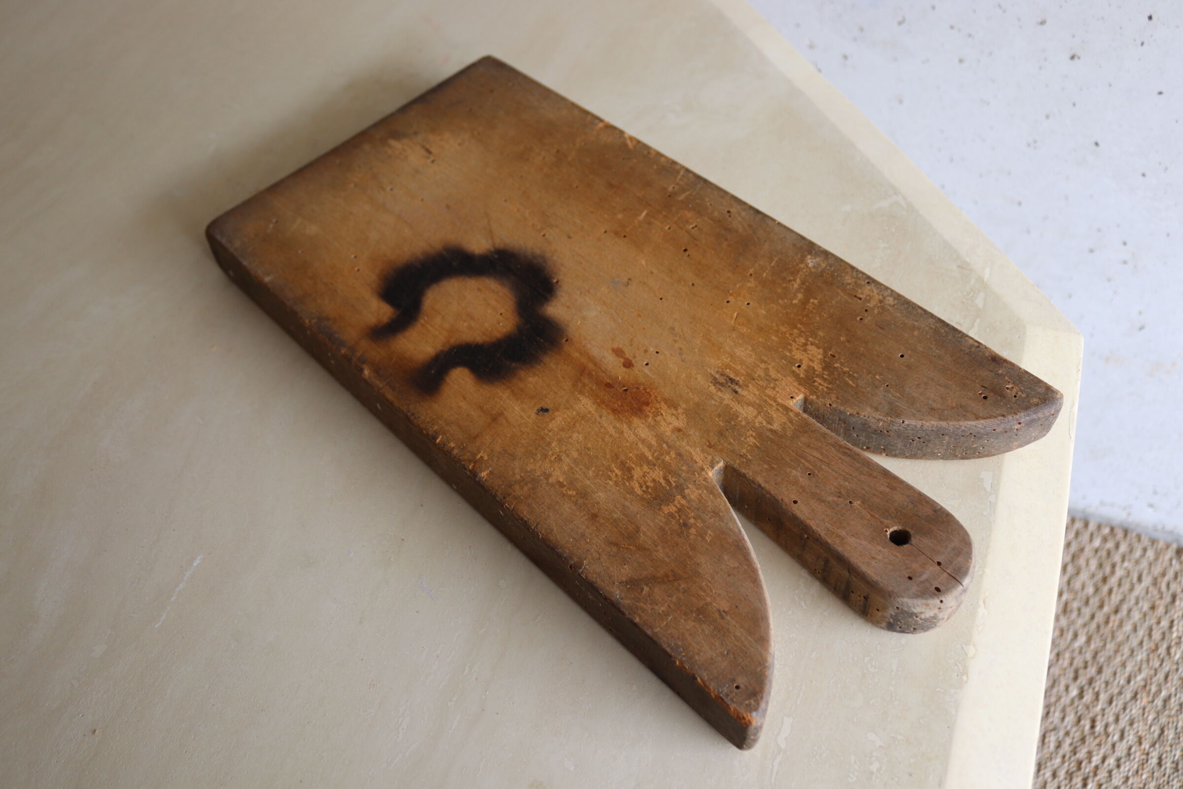 Antique breadboard, cutting board
