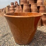 Pot XXL - Jardinière couleur miel en céramique marocaine
