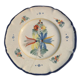 Earthenware plate by Antoine Montagnon Nevers