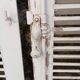 Pair of tropical wood shutters
