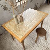 Scandinavian oak and ceramic table