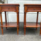 Bedside tables – Camille & Vence – furniture – pair in varnished wood