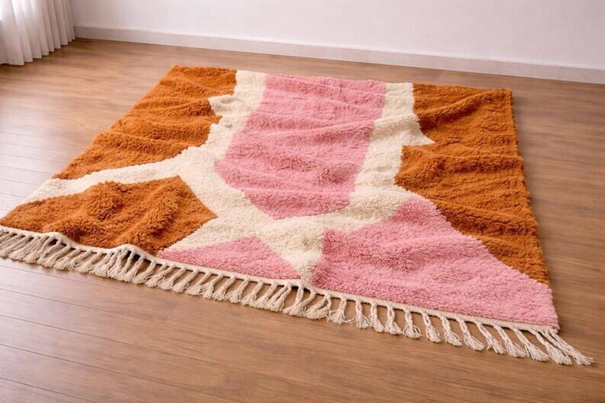 Authentic traditional pure wool rug size 150/250 cm