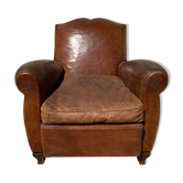 Leather club chair