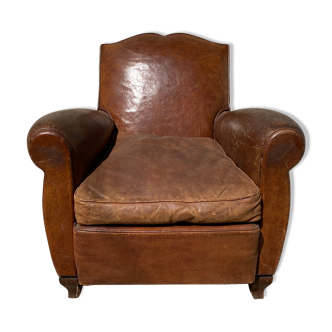 Leather club chair